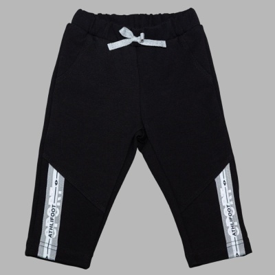 Брюки Дабл с лампасами Чуди Кидс 427125Ц2-1 чёрный 04